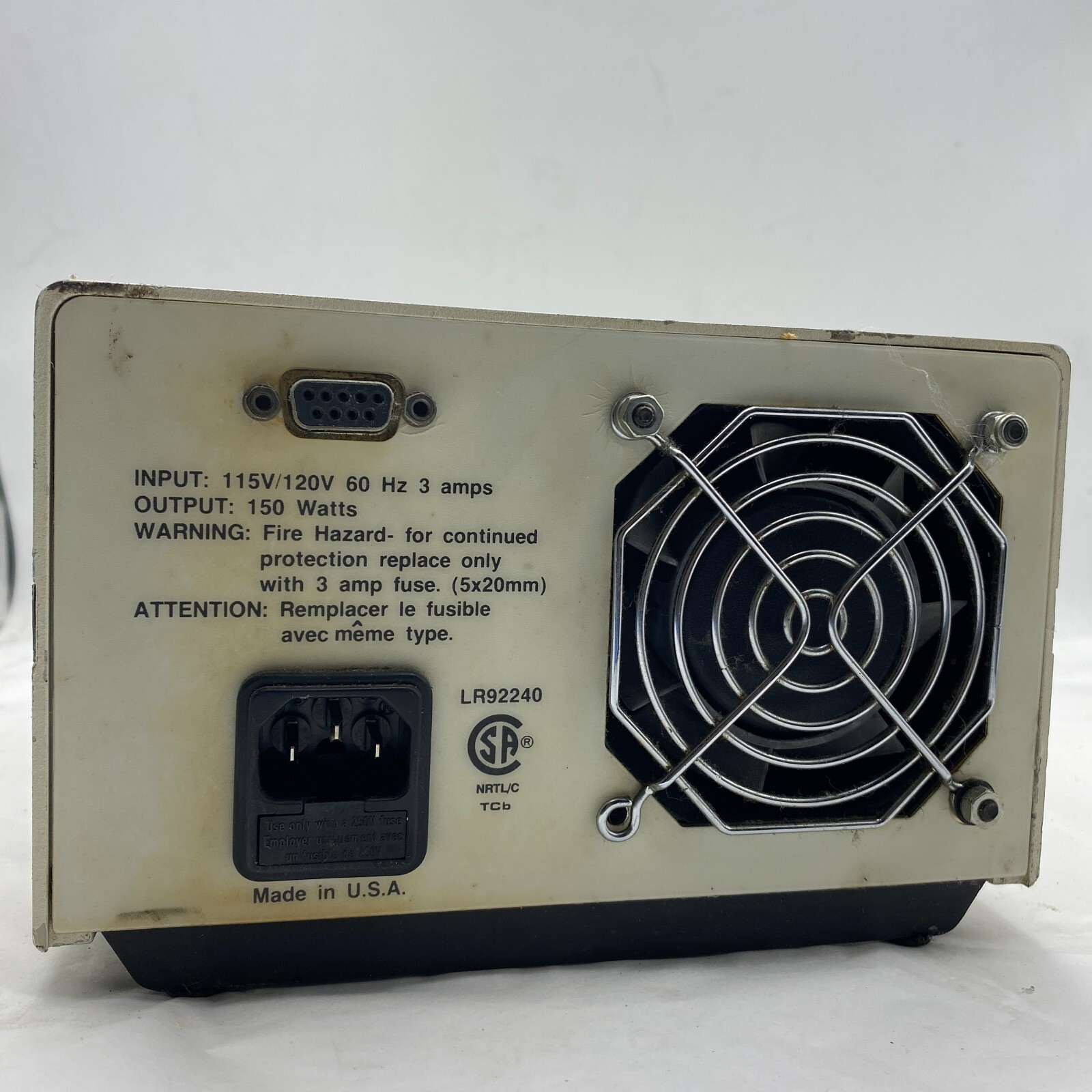 FOSTEC 8375 Fiber Optic Light Source Illuminator Lamp 150W 115V/120V 60HZ 3A 🎯