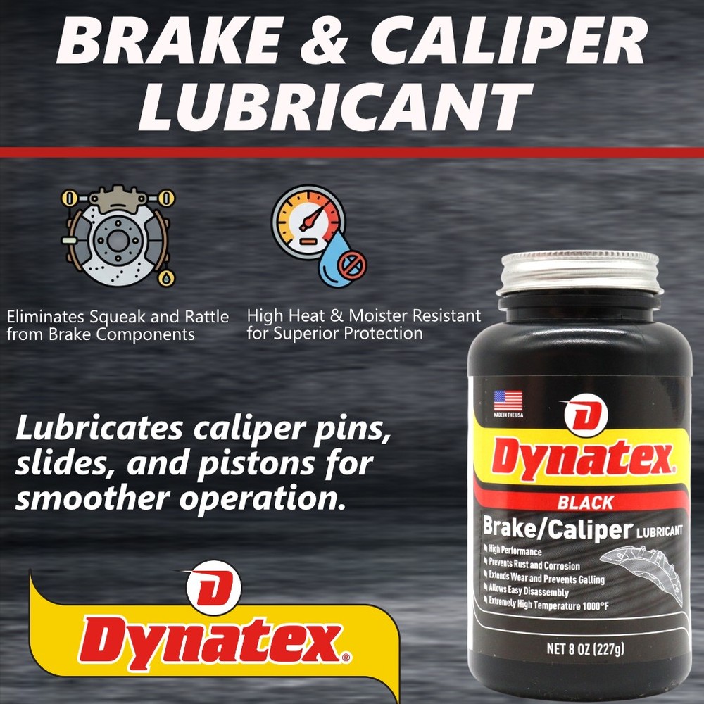 Dynatex Brake Caliper Lubricant 8 oz High-Temp Graphite (4-Pack)