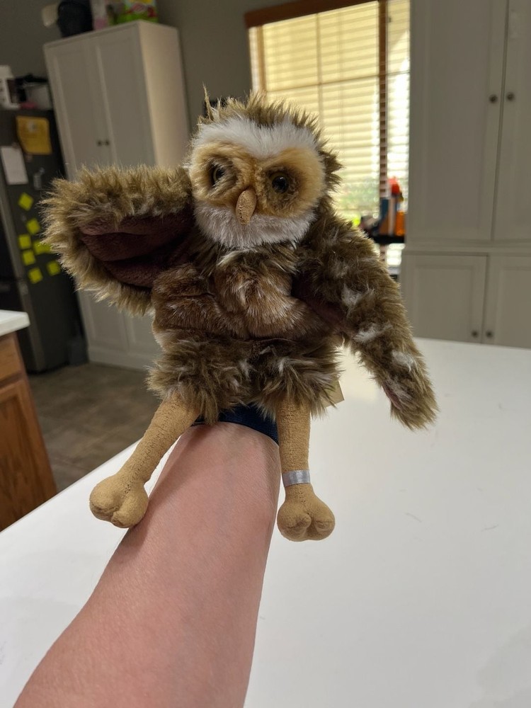 Folkmanis Burrowing Owl Hand Puppet Realistic Plush