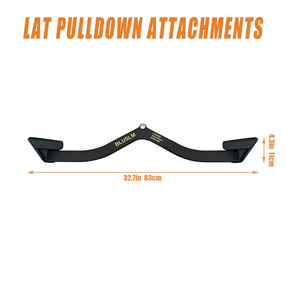 LAT Pull Down Bar for Cable Machine Pulldown T Bar V Bar Cable Attachments BL6P