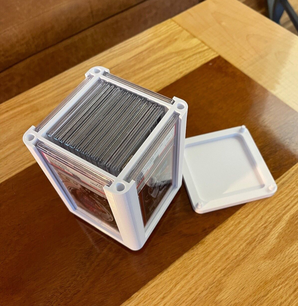 PSA Cards Spinning Display/Storage/Stand High Resolution 3D Printed White