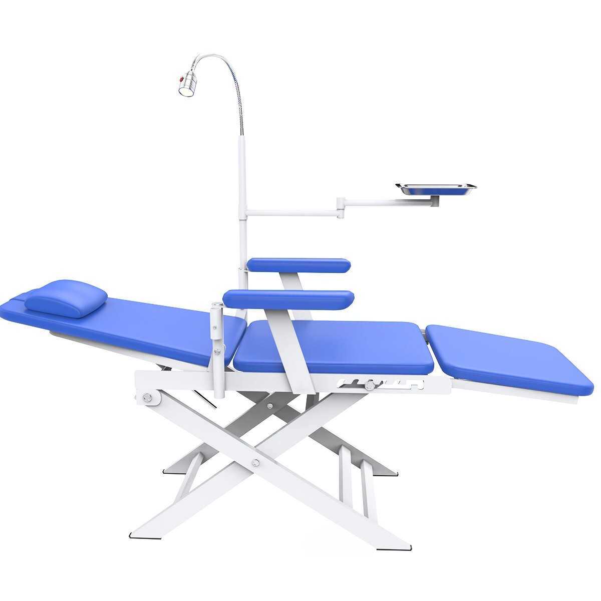 Silla portátil Dental+cubo de saliva + turbine Luz LED unidad dental portatil
