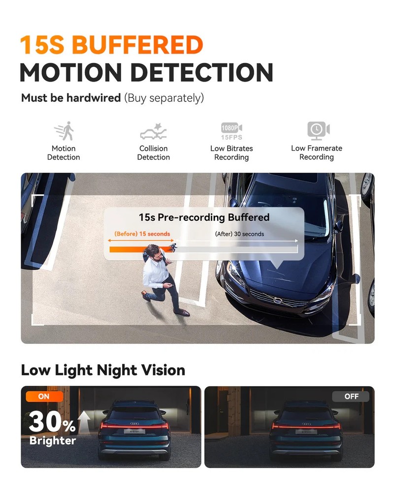 Vantrue E1 Pro 4K Front Dash Cam | Authorized Dealer