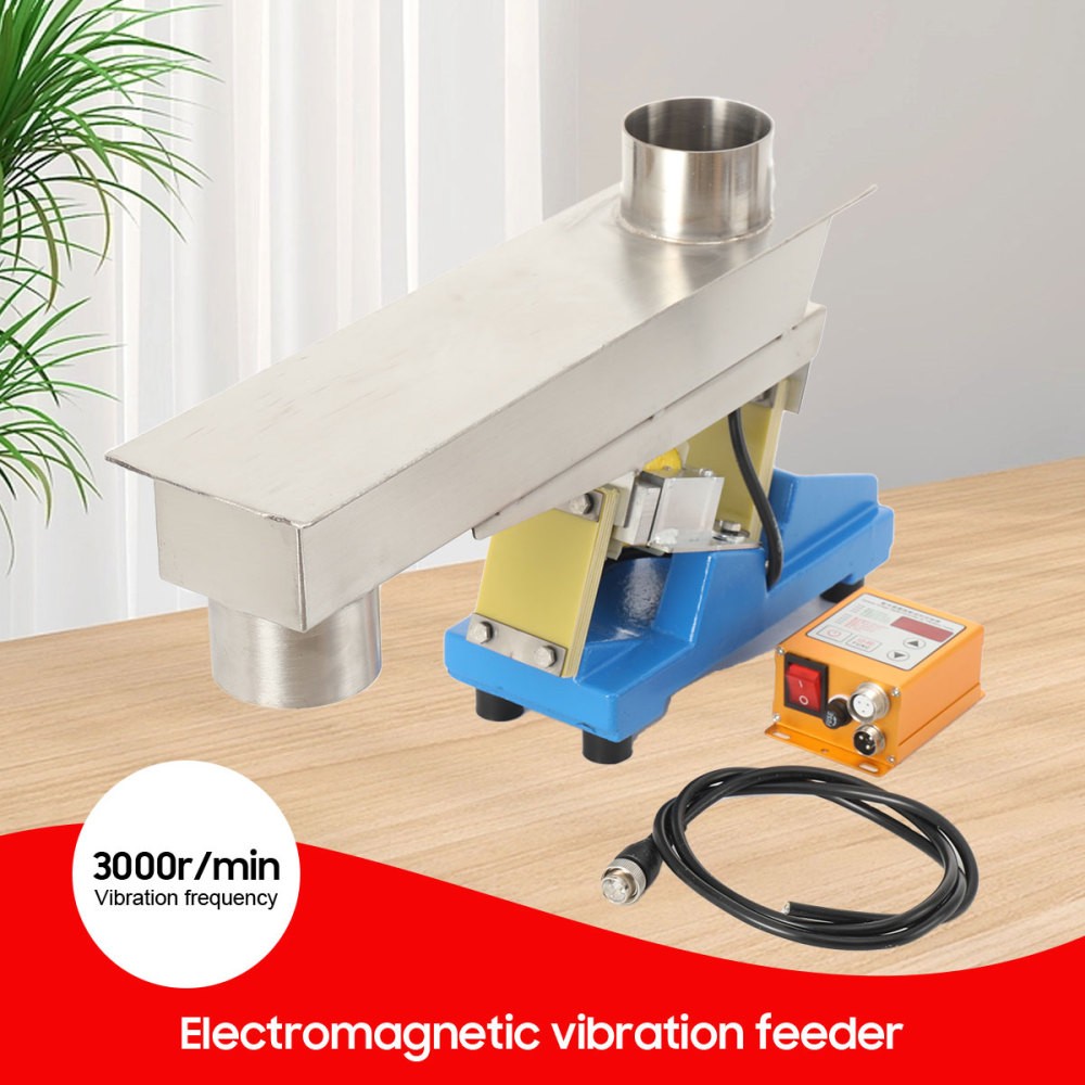 Electromagnetic Vibrating Feeder Shaking Feeding Machine w/Controller 110V 30W