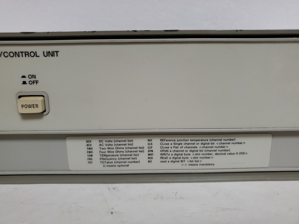 Vintage HP Hewlett Packard 3421A Data Acquisition Control Unit - Powers On *READ