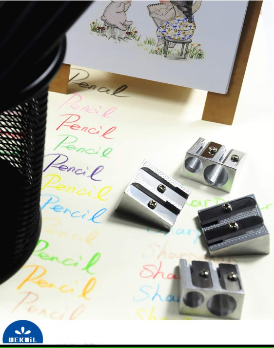 Metal Pencil Sharpener,4PCS Pencil Sharpener Handheld, Pencil Sharpener Manual,
