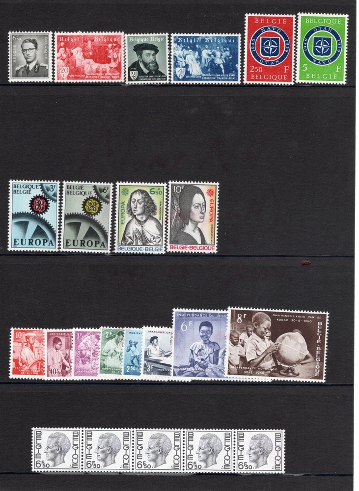 BELGIUM MINT NH STAMP COLLECTION