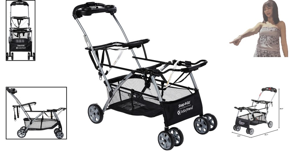 Universal Double Stroller with Quick Fold & Extra Storage for Busy Families