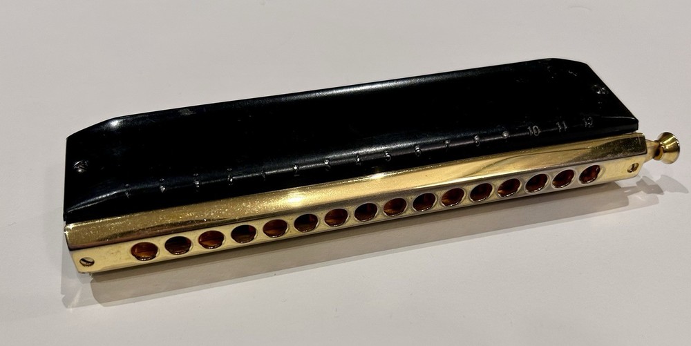 Vintage Hohner Super 64x Chromatic harmonica