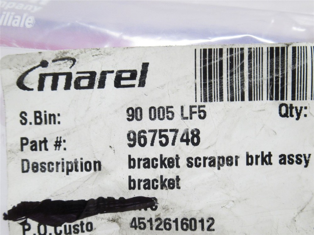 235216 New-No Box; Marel 9675748 Scraper Bracket Assembly
