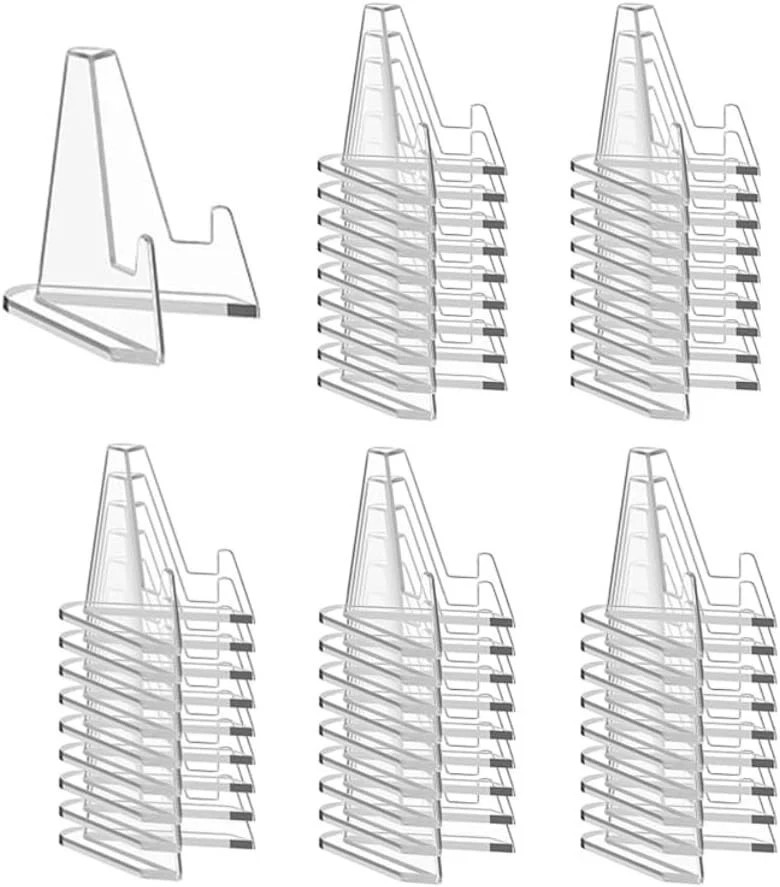 50 Card Stand Trading Card Stands Baseball Display Stand Holder US SHIP 3"