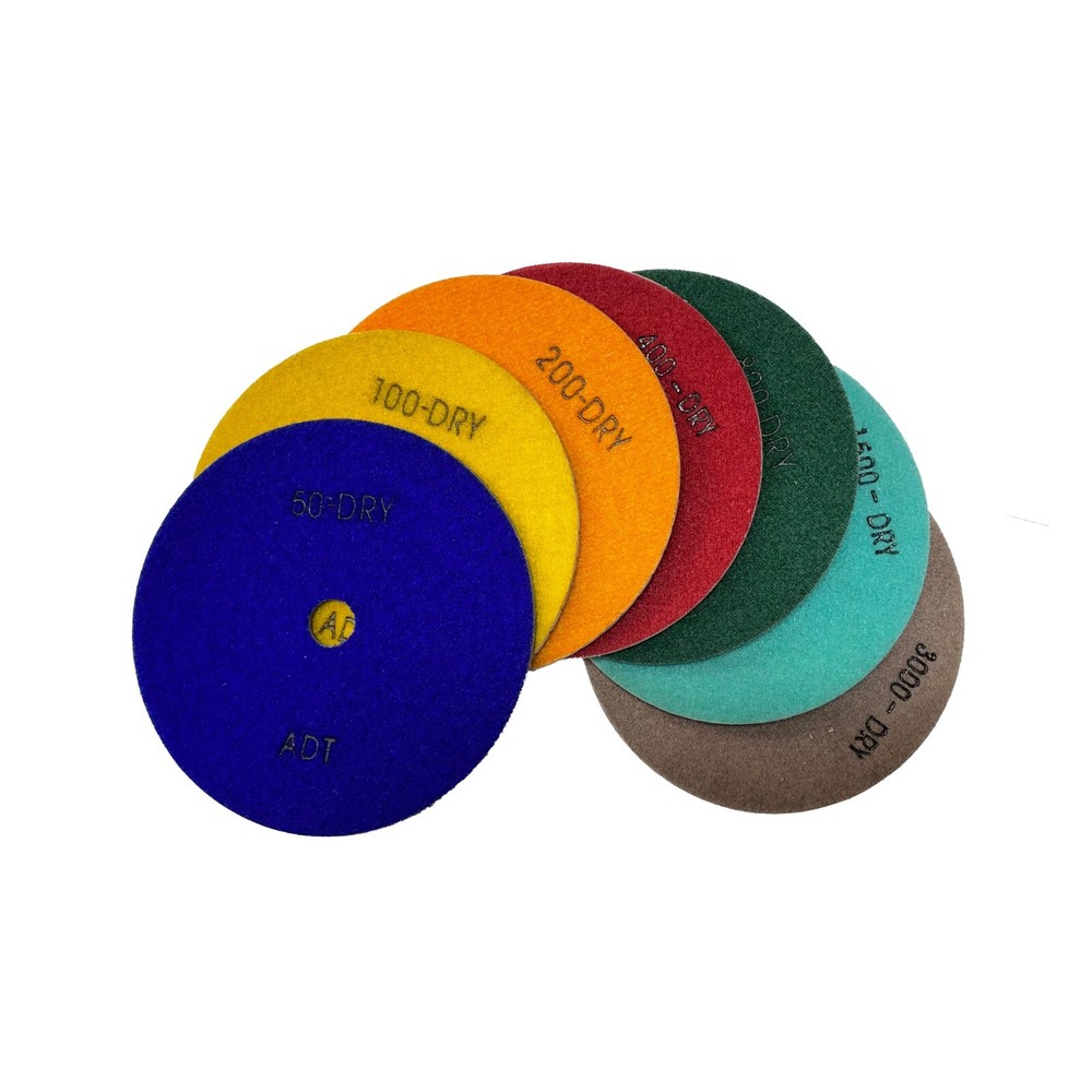 7" ADT Dry Diamond Polishing Pads