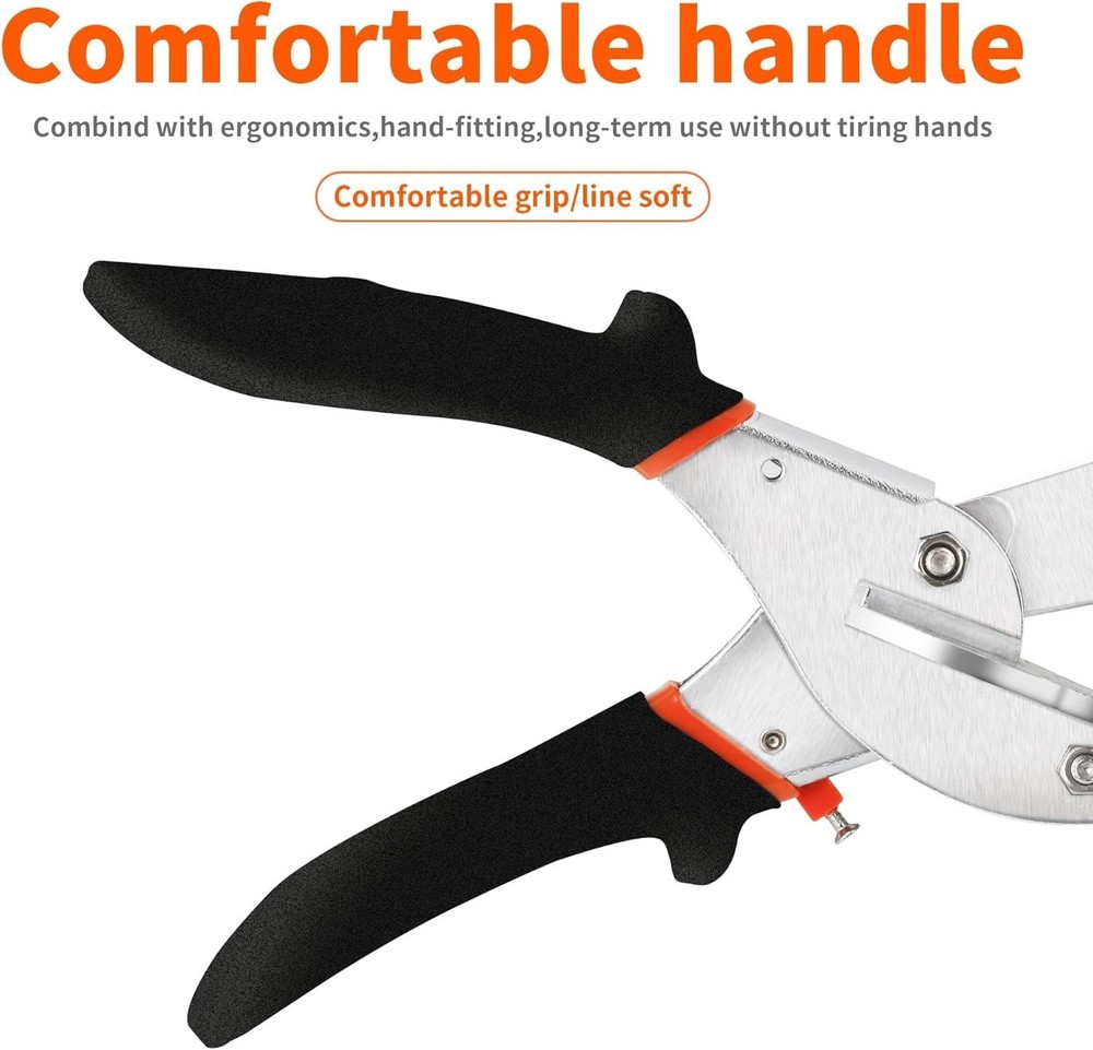 Gartol Miter Shears: Adjustable 45-135° Scissors with 2 SK5 Replacement Blades