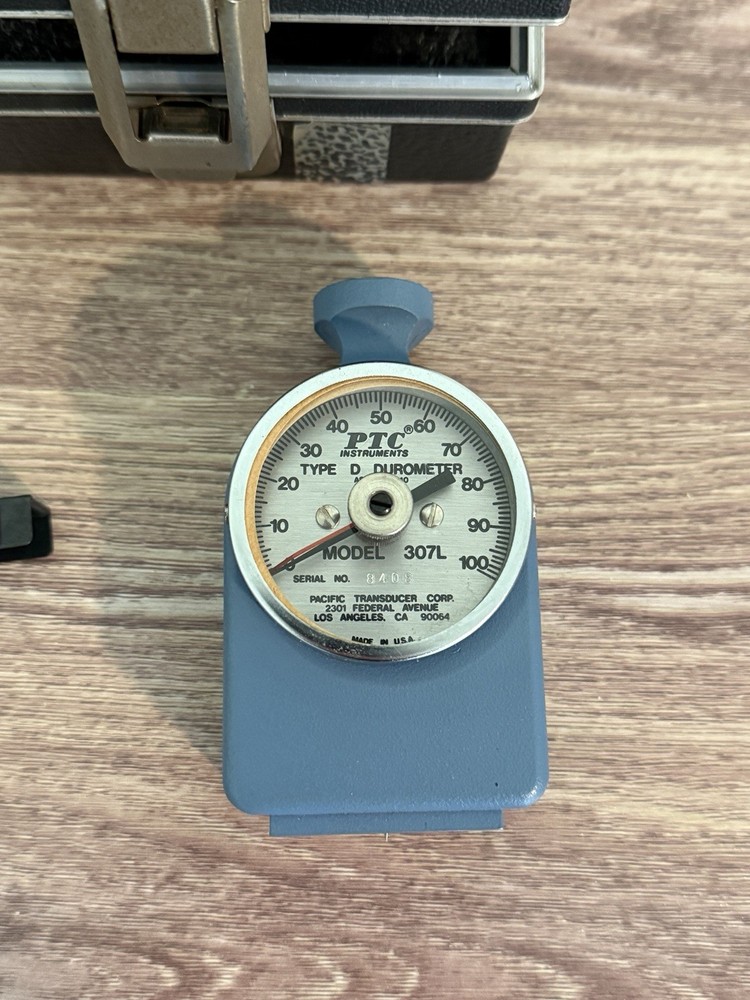 PTC Instruments Model: 307L Type:D Durometer Serial #8408 In Case