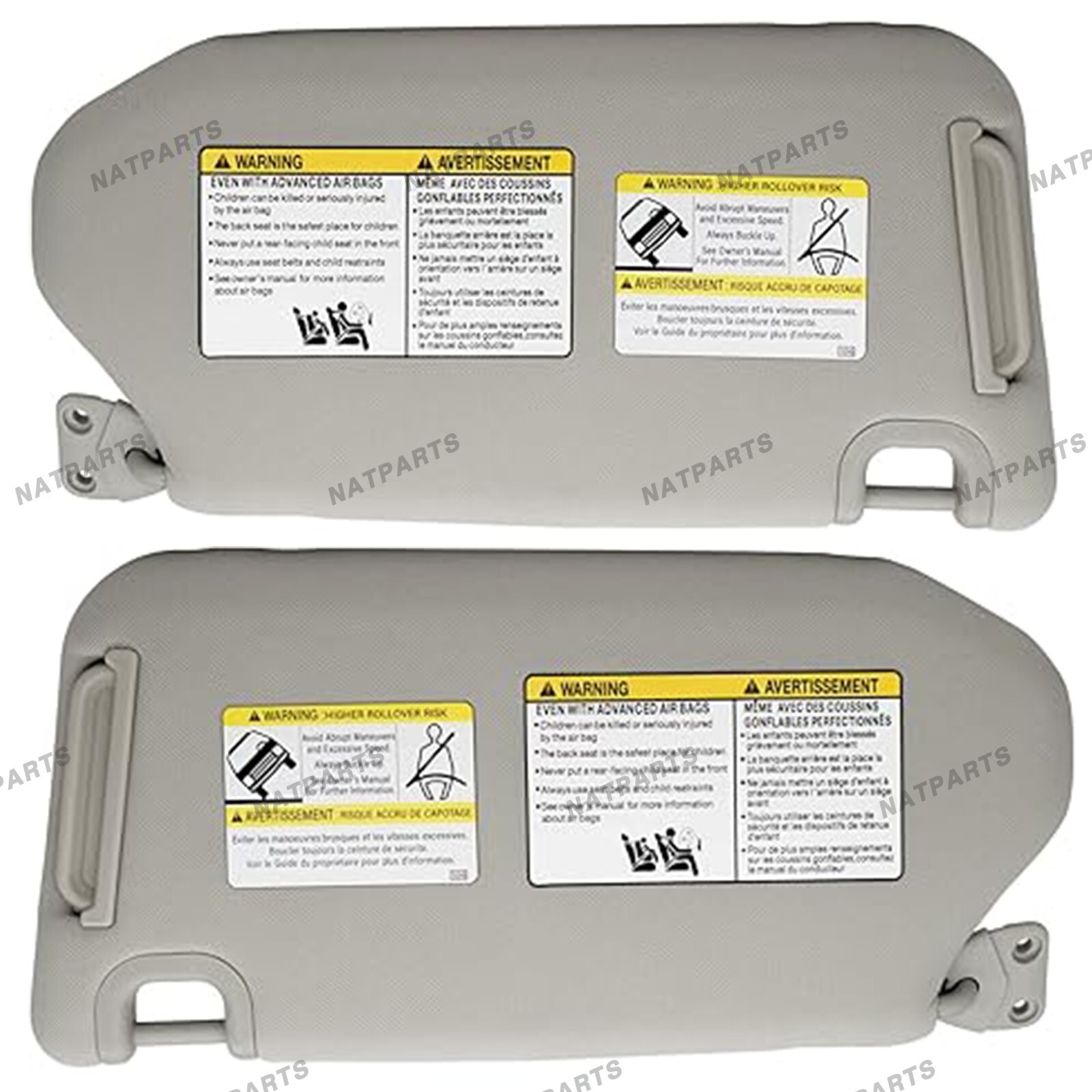 Left Driver Side Sun Visor W/Light for 2013-2020 Infiniti QX60 96401-9PB0A