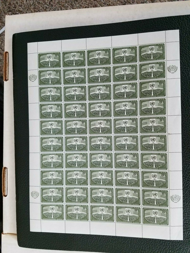 1956 General Assembly Sheet Sets Scott # 45/46 - MNH - Catalog $25