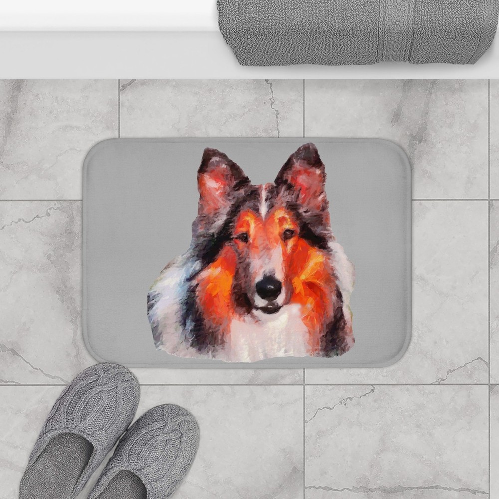 Rough Coated Collie - Bathroom Rug Mat