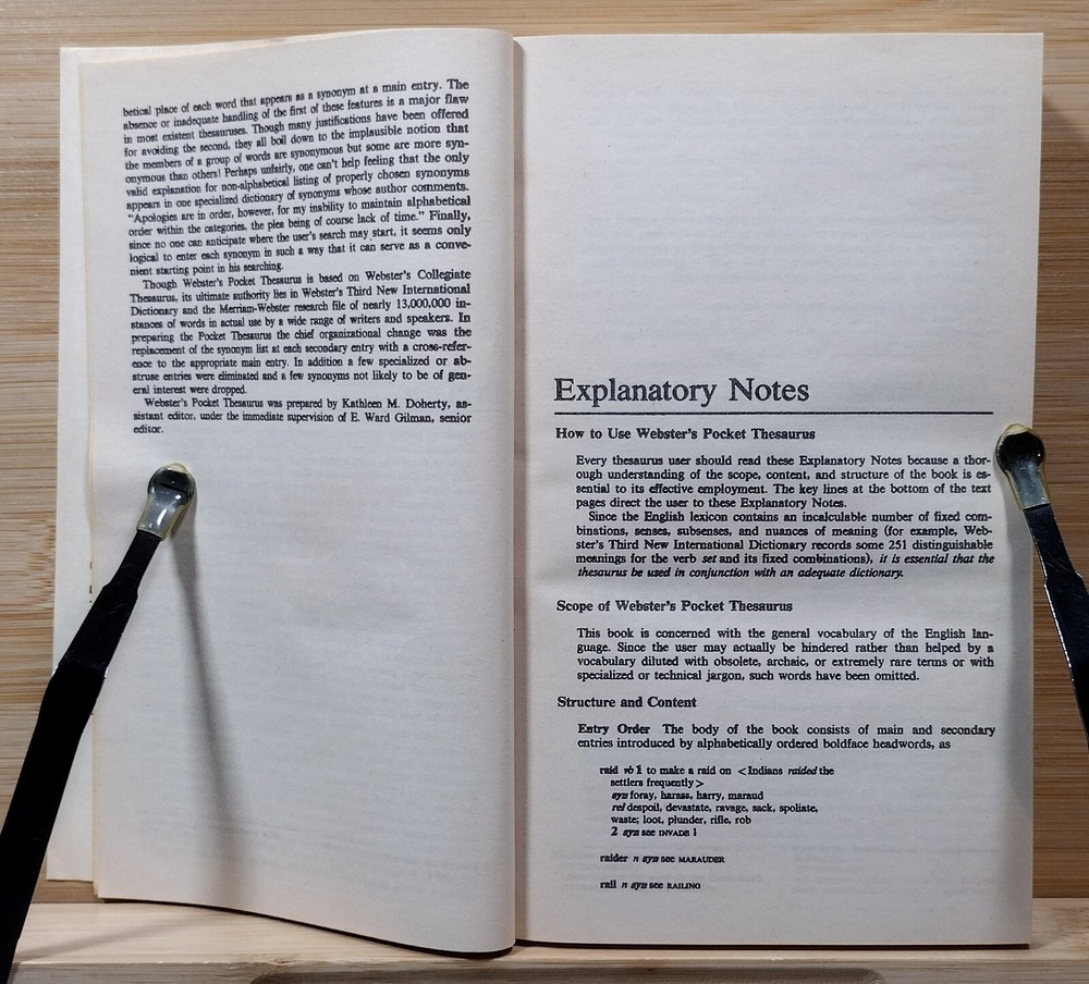 The Merriam-Webster Thesaurus (1978, Paperback)