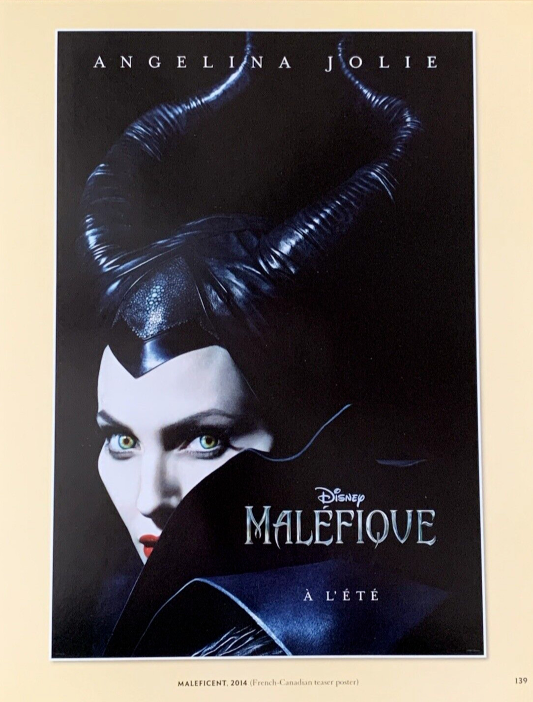 Angelina Jolie Malefique Movie Poster 2014 Disney French Canadian #0012