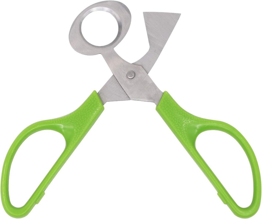 2Pcs Quail Egg Roast egg scissors Cutter Scissors Kitchen Egg Shears Tool(Green)