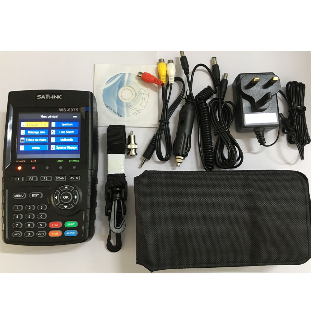 SATLINK WS-6975 DVB-T2/C Digital Satellite TV Receiver with MPEG-2/4 H.265,QPSK
