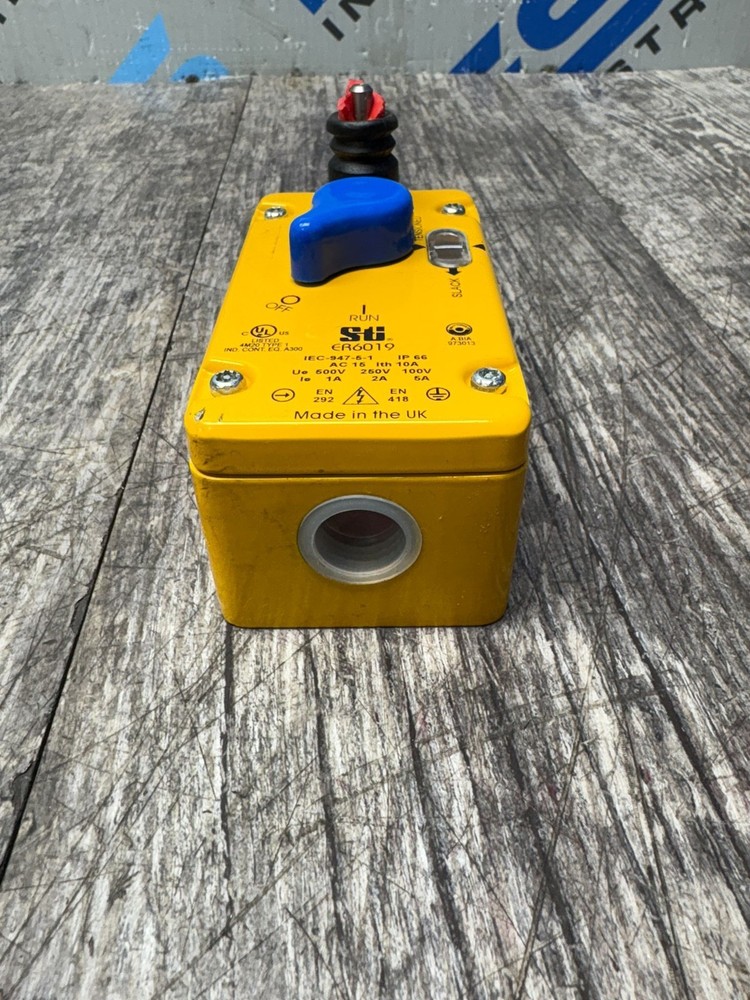STI/OMRON SAFETY ROPE PILL SWITCH ER6019 DAMAGE TO E-STOP BUTTON