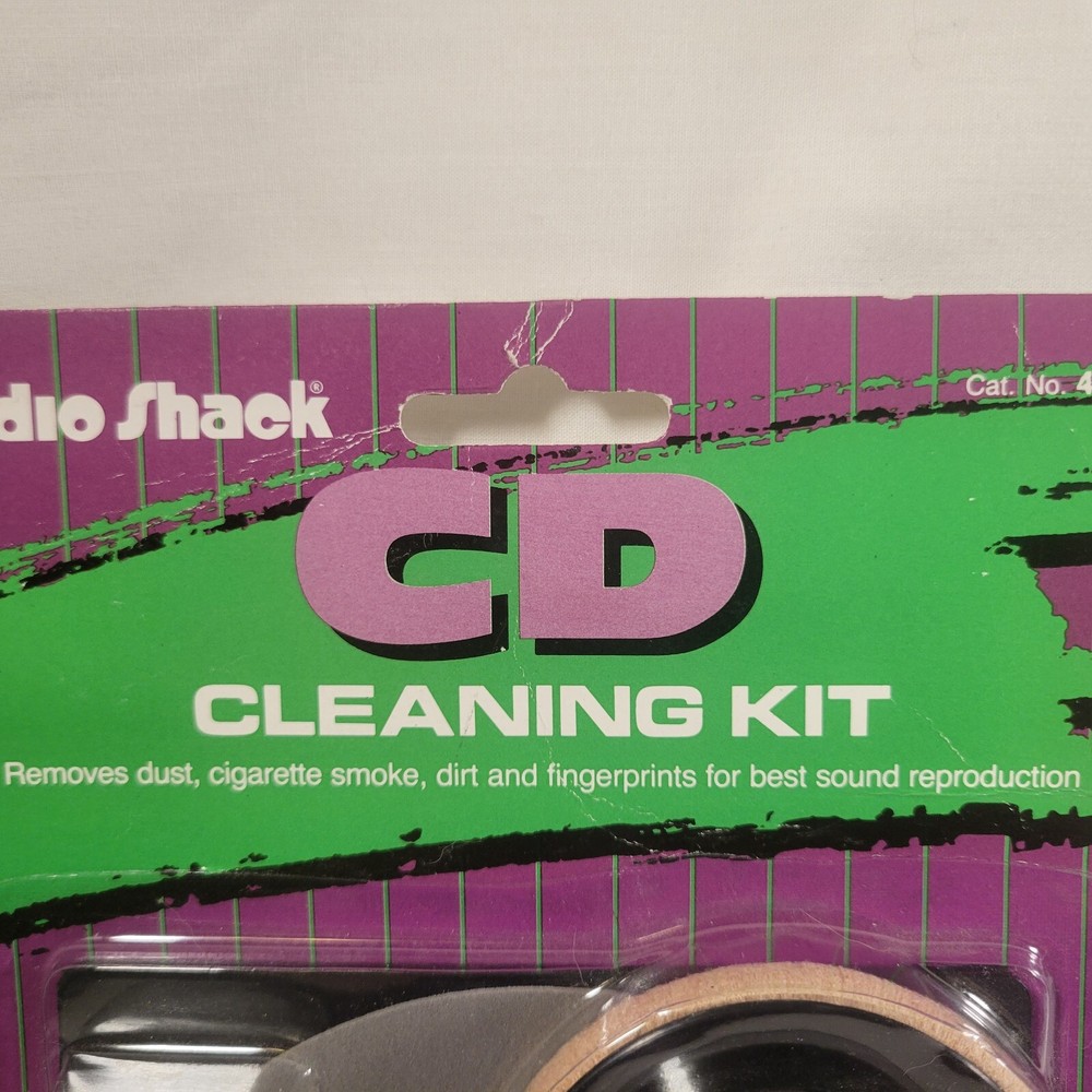 Radio Shack CD Cleaning Kit New Sealed