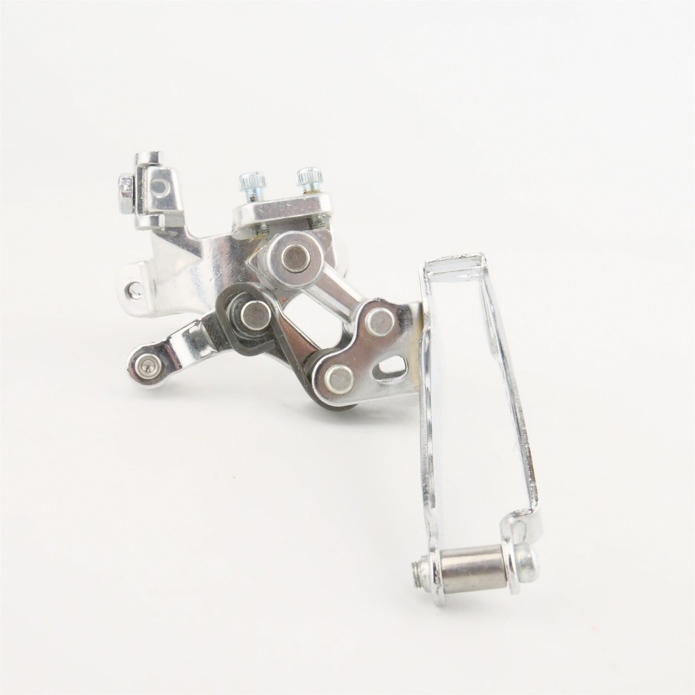 NOS Suntour Comp-V Front Derailleur 28.6 Clamp Double Bottom Pull Top Normal