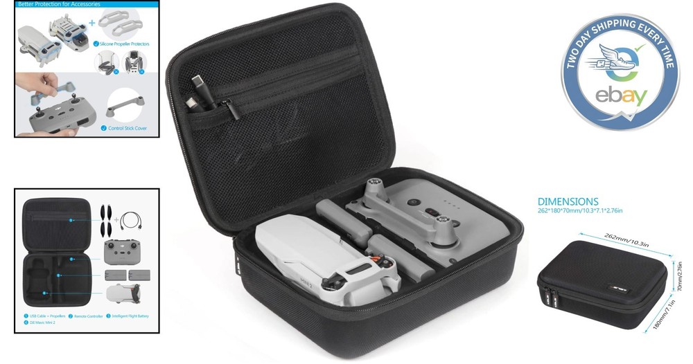 Shockproof Storage Case for DJI Mavic Mini 2/SE – Lightweight and Durable Design