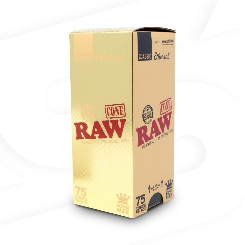 RAW Ethereal King Size Pre-Rolled Cones | 75 Pack