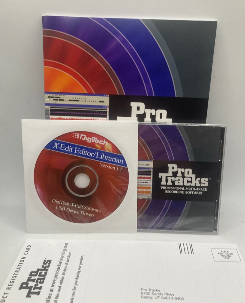 Pro Tracks Professional Multi-Track Recording Software With Users Guide New