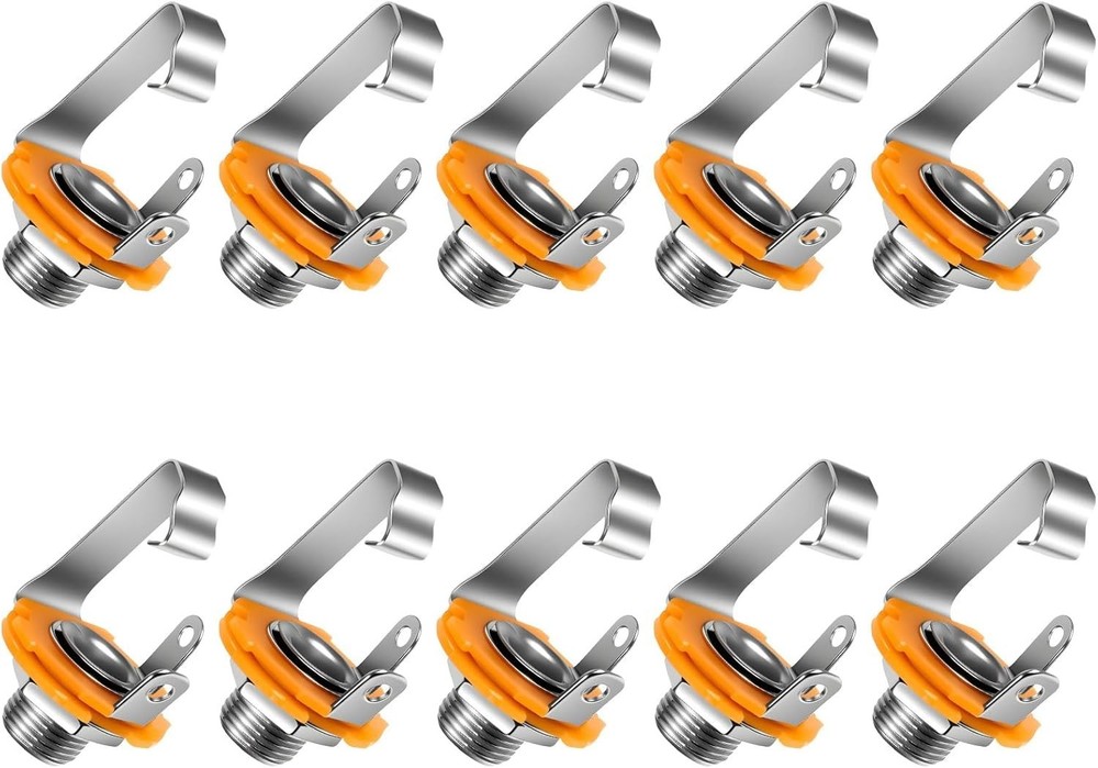 6.35Mm 1/4 Inch Female Mono TS Socket Panel Mount Jack Guitar Input Jack Socket*