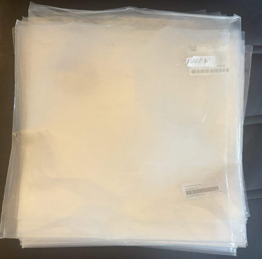 Vinyl Record accessories - used plastic outer & inner sleeves