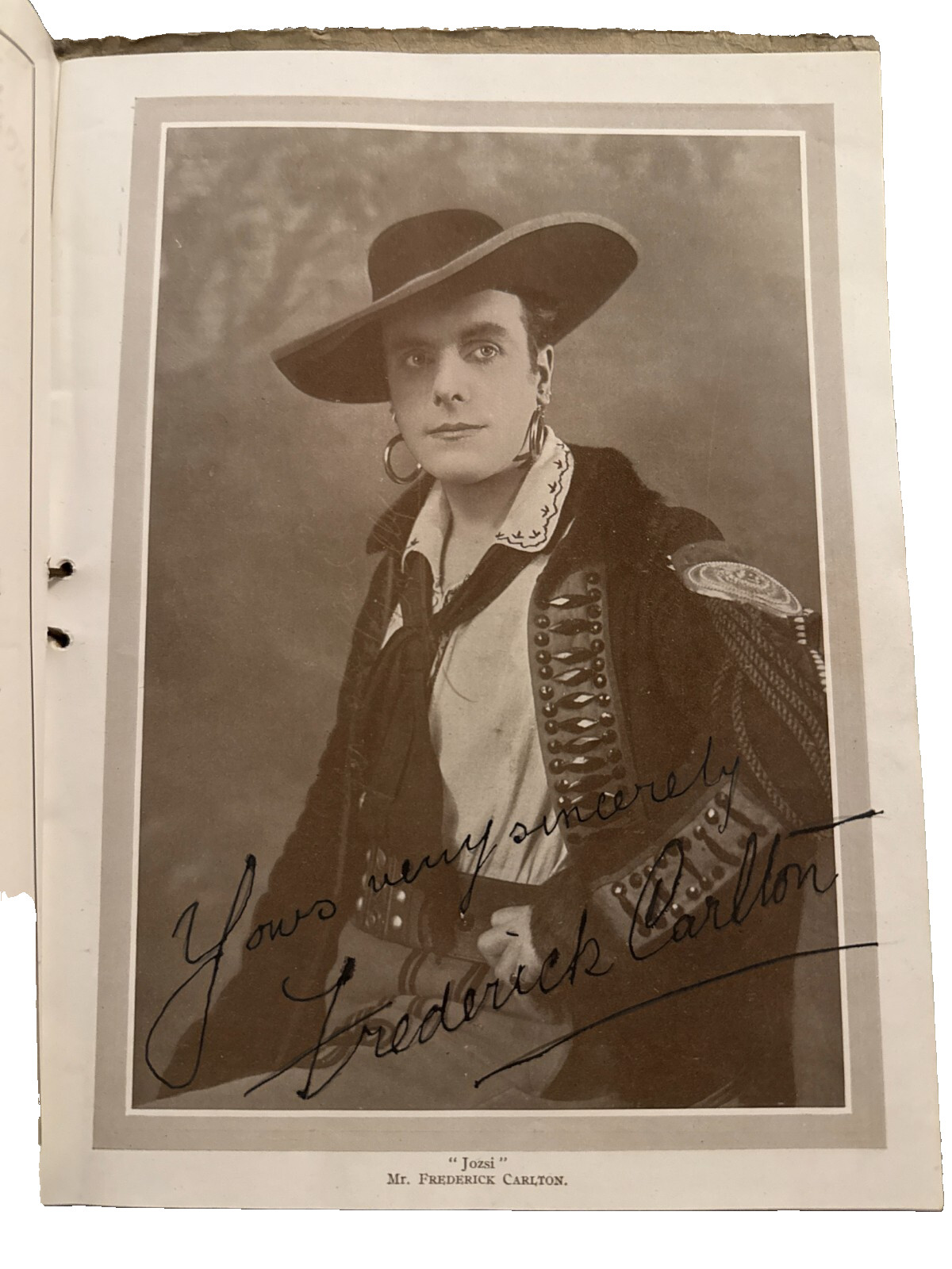 Antique 1925 Signed Theatre Programme "Gipsy Love" Grand Theatre Leeds Autograph