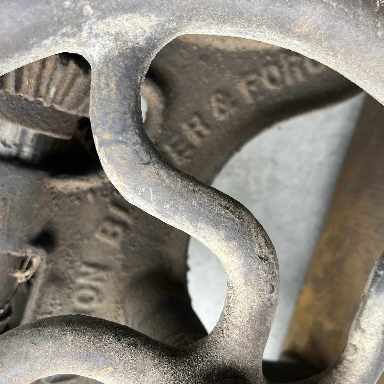 Vintage Champion Blower & Forge Co. Hand-Crank Drill Press Lancaster NOT SEIZED