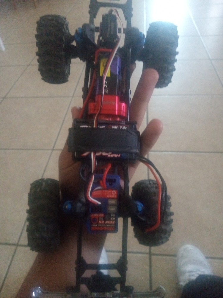 Rock Crawler/Blue/Comes with Battery Controller/Has Working Headlights/Custom