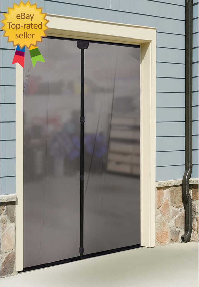 Single Garage Door Screen, 7'X8' easy to use and handle