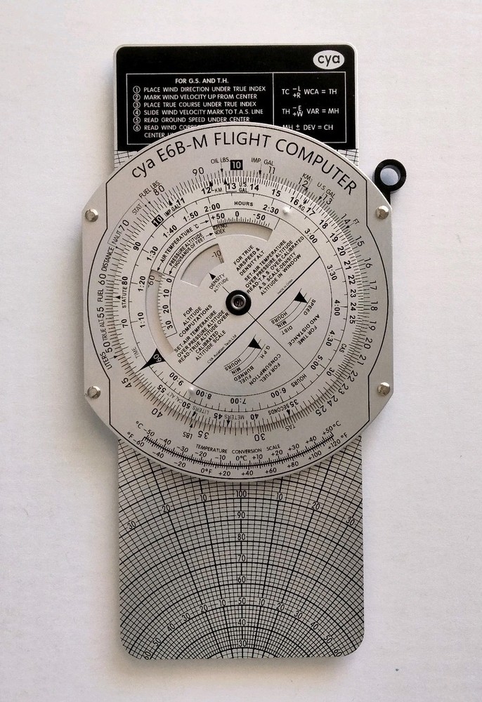 CYA E6B Metal Flight Computer BUNDLE VFR Kneeboard Clipboard Lot