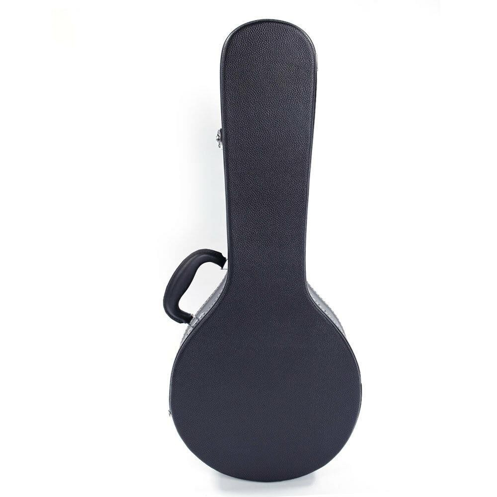Glarry High Quality Hardshell A-Style Mandolin Leather Hard Case Hardshell