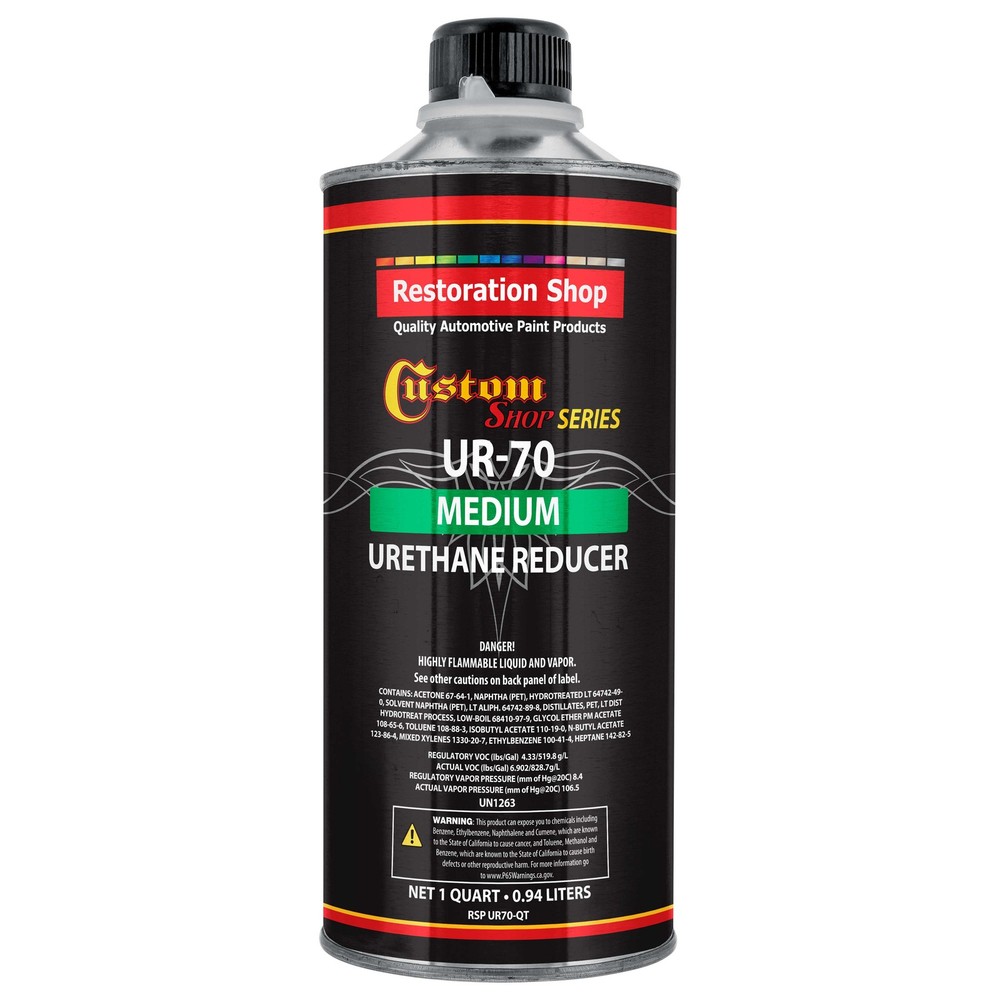1 Quart MEDIUM Urethane Reducer 70 - 85 Degrees Mid Temp Auto Paint Thinner