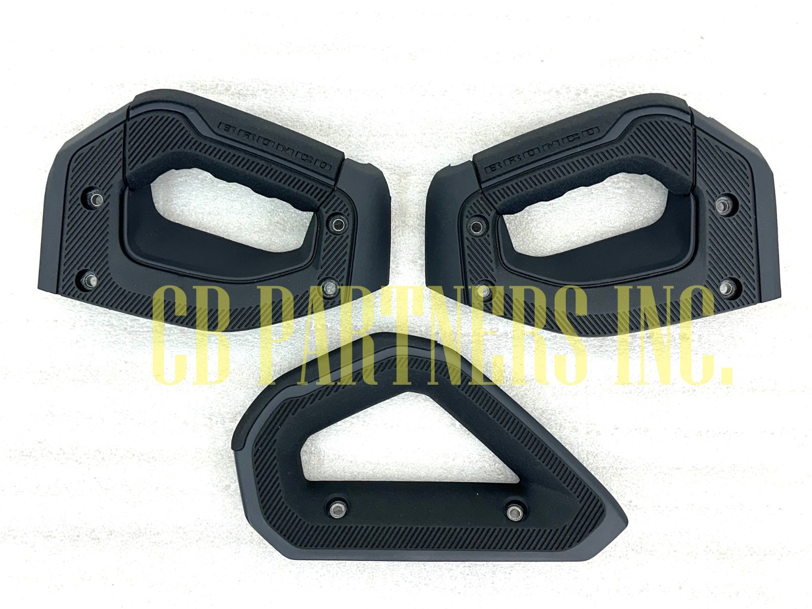 NEW ORIGINAL FORD BRONCO INTERIOR SET OF 3 BLACK ONYX GRAB HANDLES 2021-2025