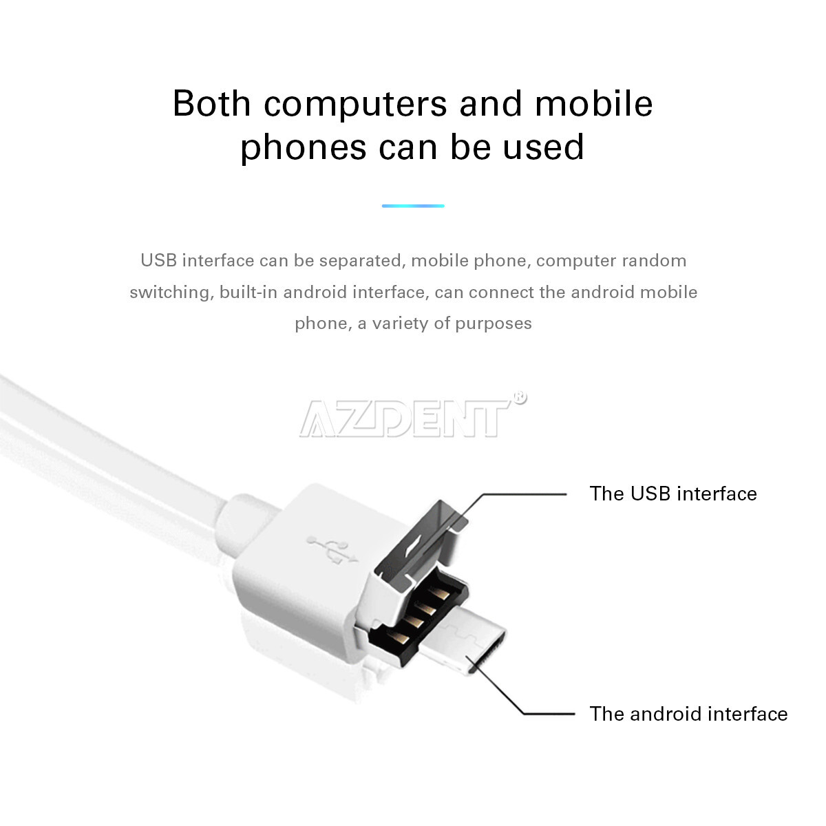 Dental Intraoral Camera USB Digital Imaging Intra Oral HD Camera 8 LED light