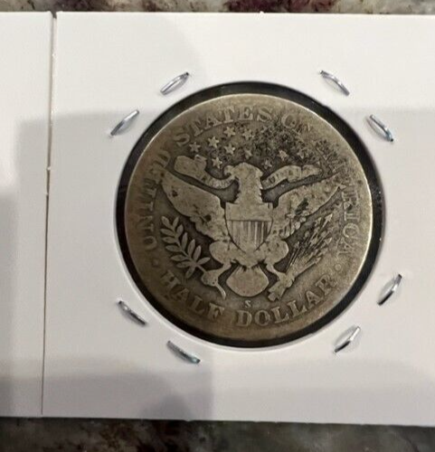 1912-S | 50C | Barber Half Dollar | 90% Silver | Item #25B