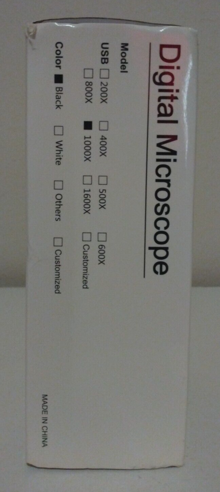 Black Digital 1000 X Microscope