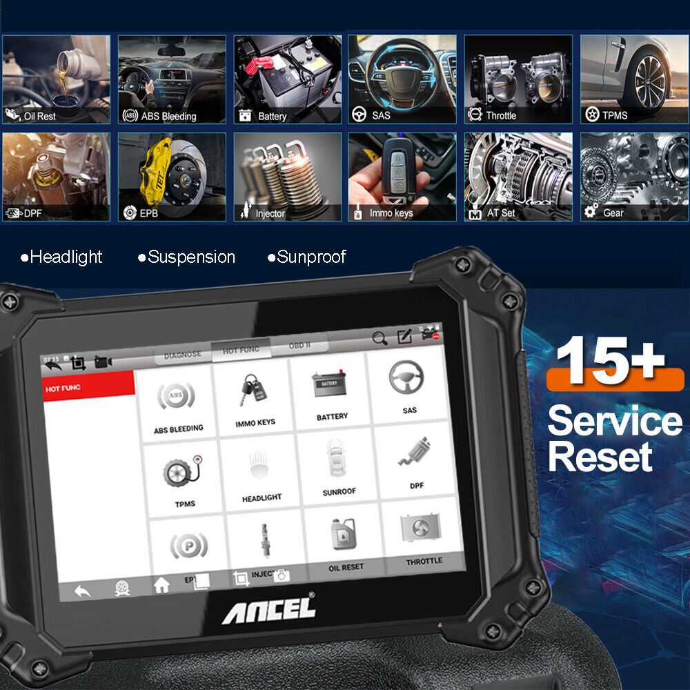 ANCEL V6 Bi-directional Scanner OBD2 Diagnostic Scan Tool Full System Key Coding
