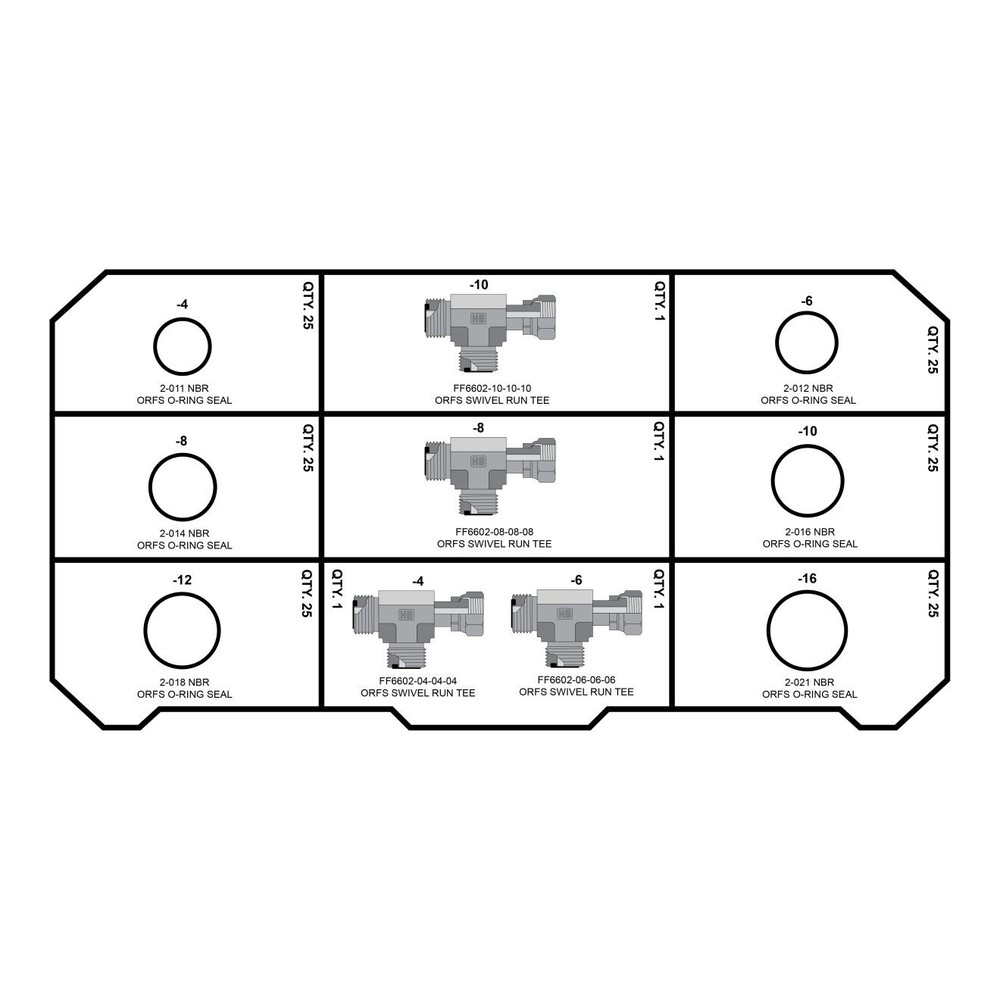 Easy Pack ORFS Tees and O-Rings