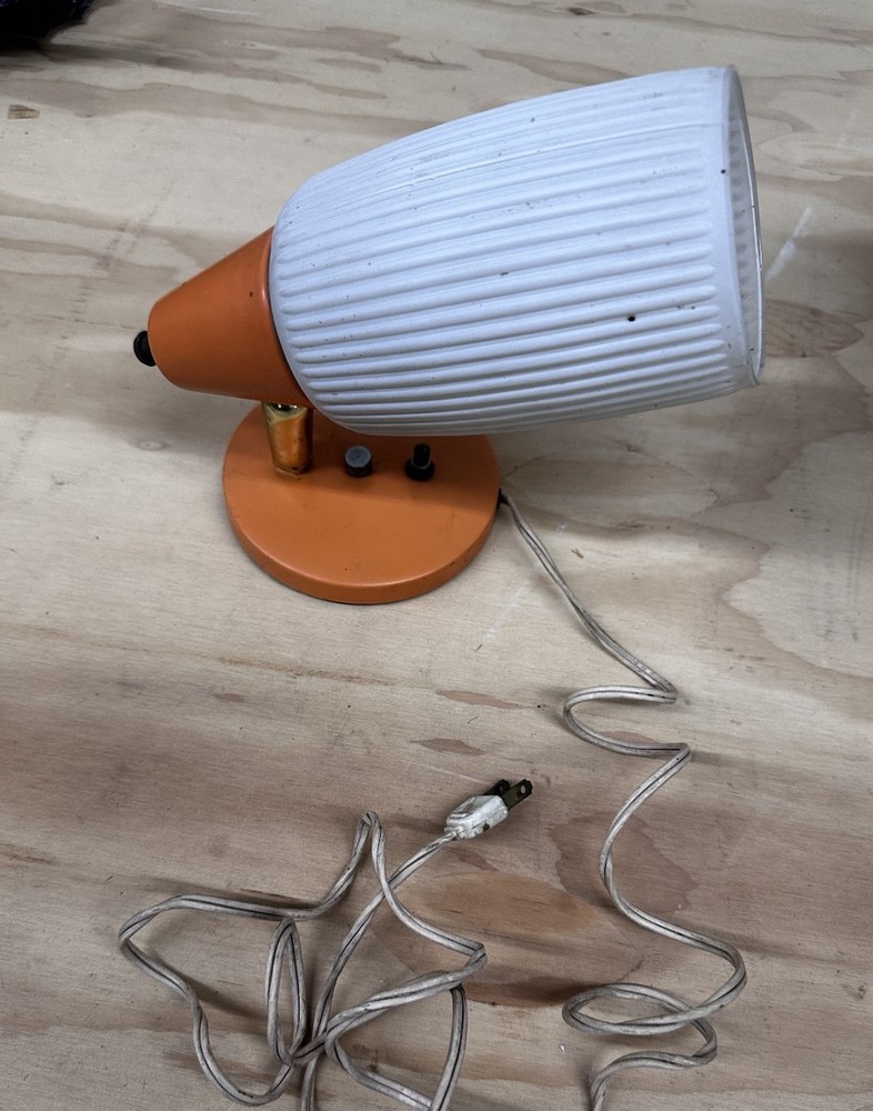 Vintage 70’s Orange Deco Wall Light