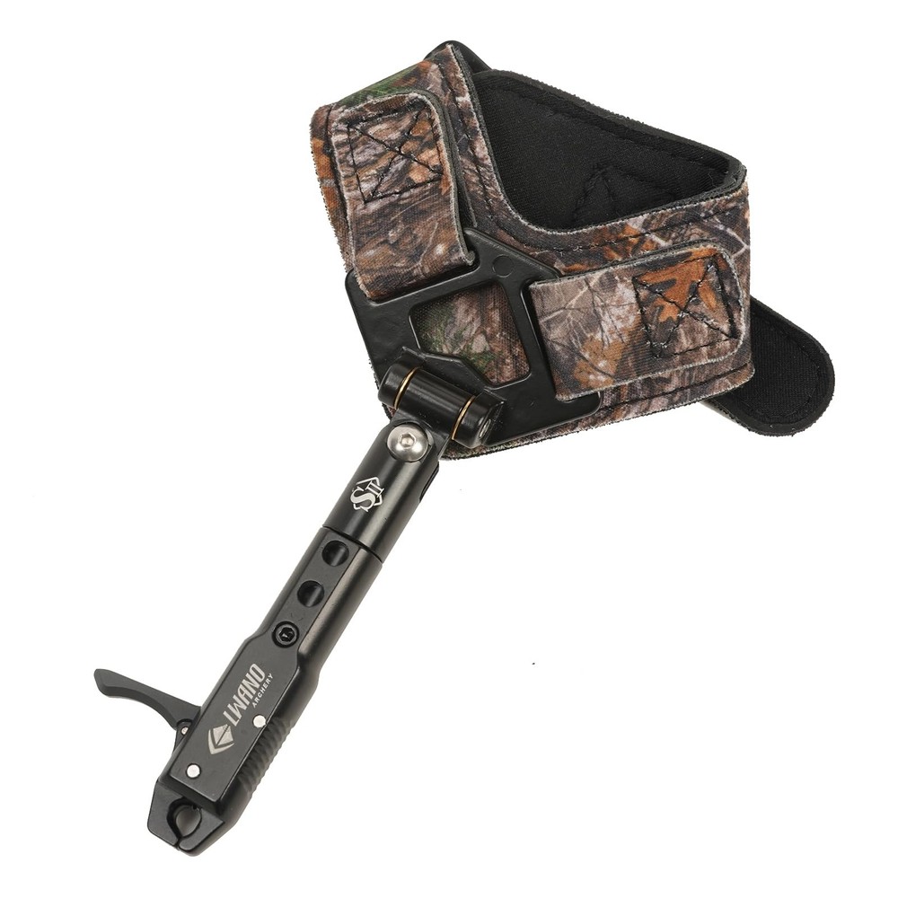 Archery Compound Bow Release Aids Trigger 360° Adjustable Wristband Release A...