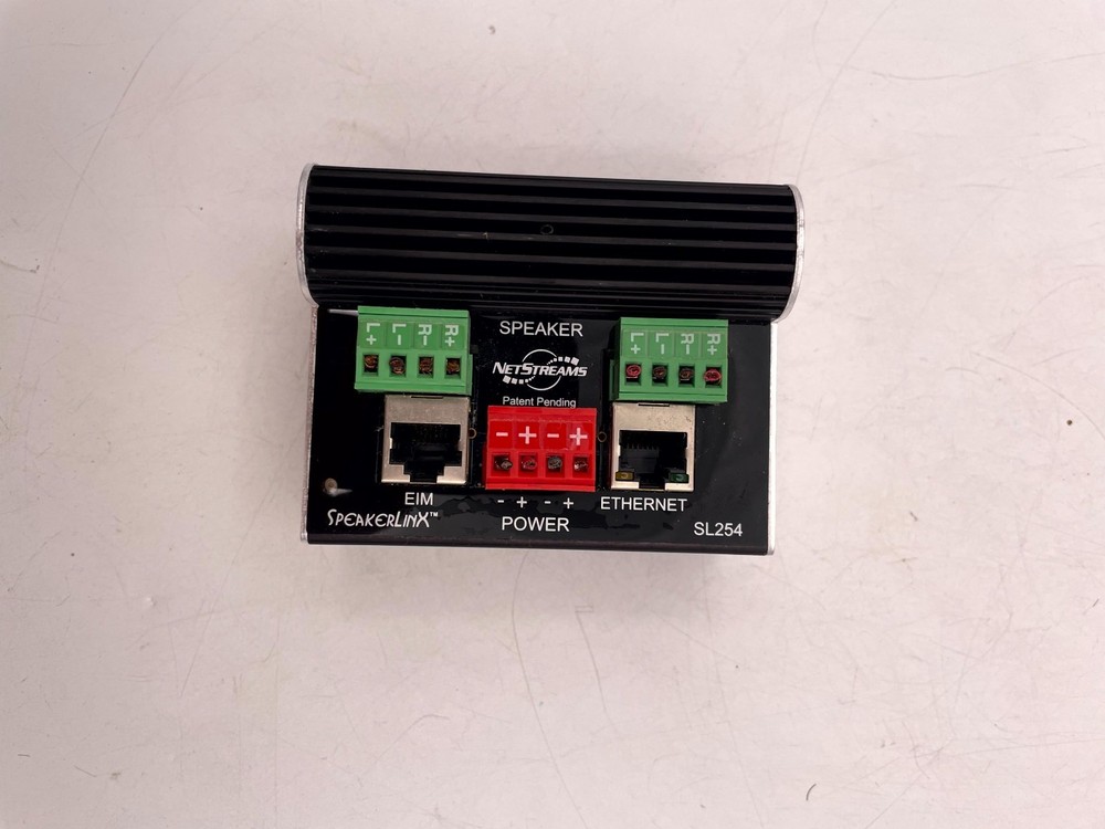Netstreams SpeakerLinx SL254 IP-Based Room Controller Amplifier Black EIM Port