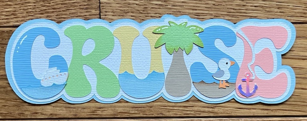 Paper Piecing Cruise Title/Vacation